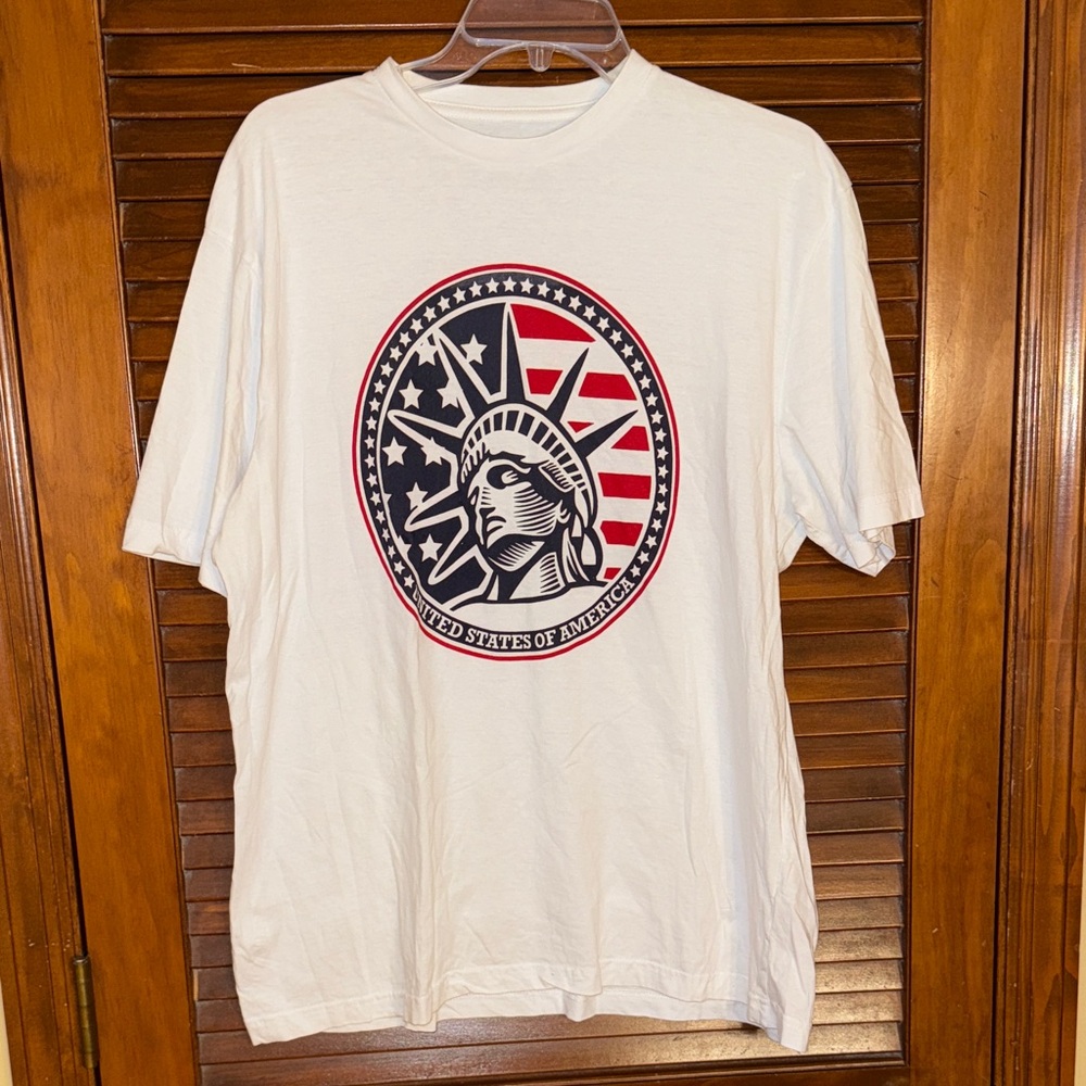 Forcast White USA Tee